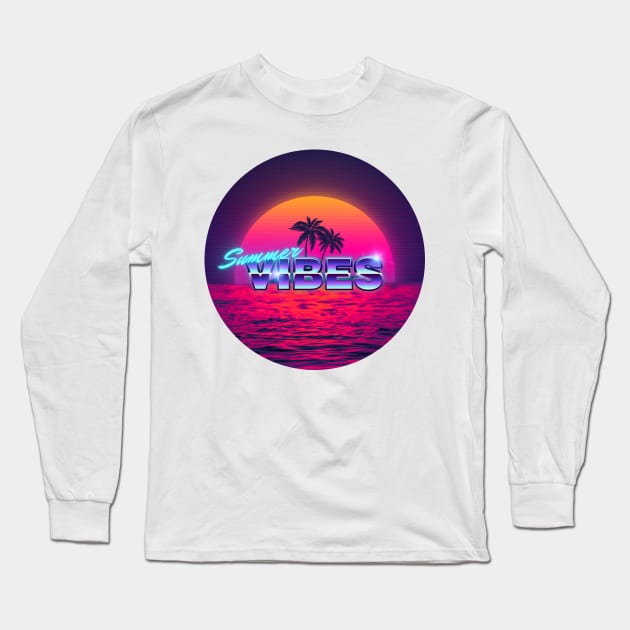 Summer vibes Long Sleeve T-Shirt by mrcatguys